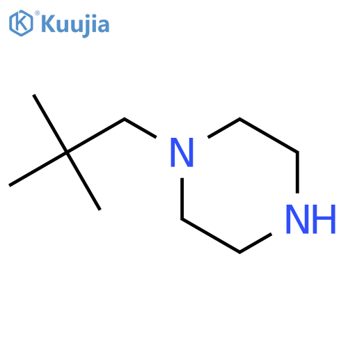 1-(2,2-Dimethylpropyl)piperazine structure