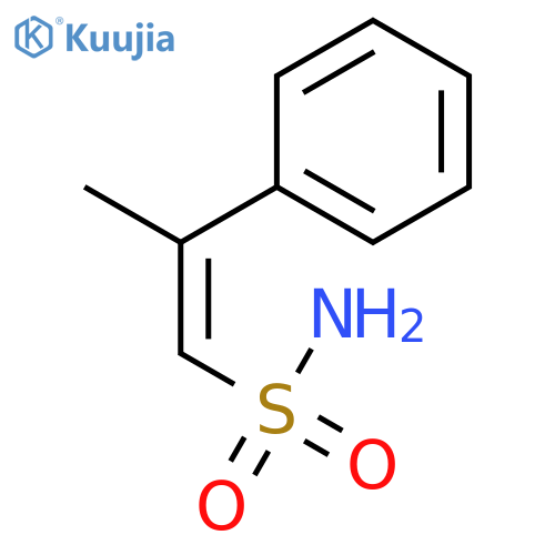 1-Propene-1-sulfonamide, 2-phenyl-, (1E)- structure