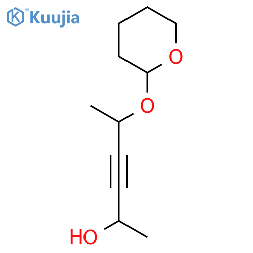 3-Hexyn-2-ol, 5-[(tetrahydro-2H-pyran-2-yl)oxy]- structure