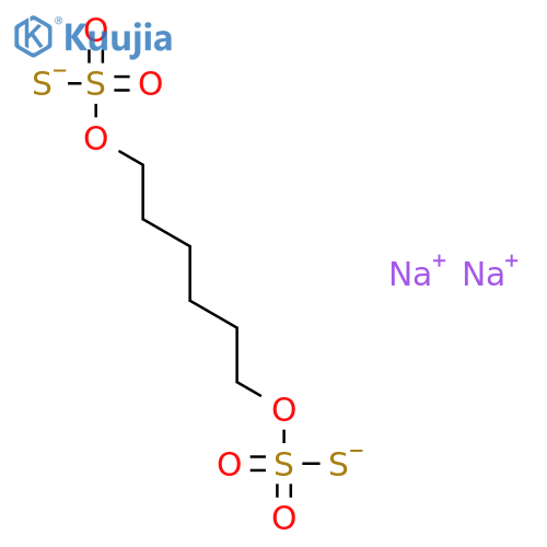 Sodium hexamethylene-1,6-bisthiosulfate dihydrate structure