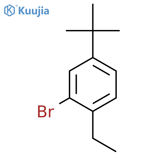 Benzene, 2-bromo-4-(1,1-dimethylethyl)-1-ethyl- structure