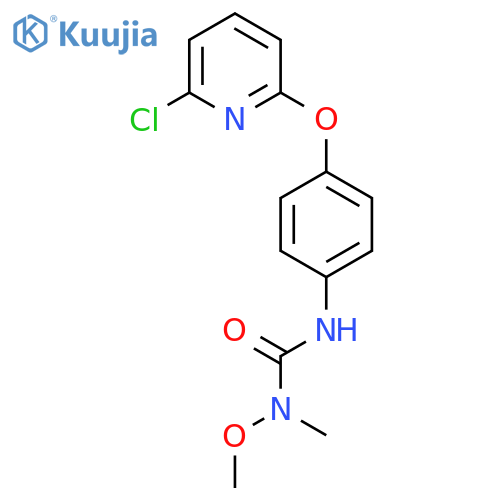 Urea, N'-[4-[(6-chloro-2-pyridinyl)oxy]phenyl]-N-methoxy-N-methyl- structure