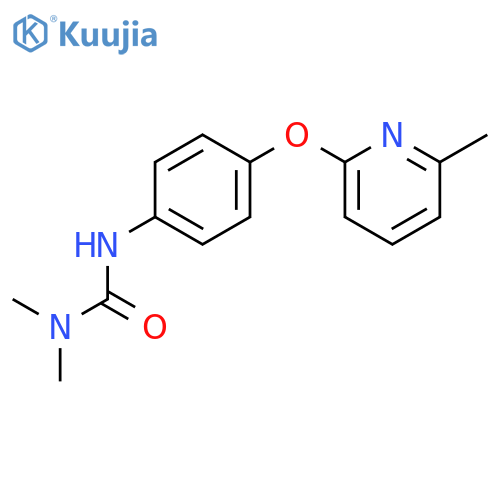 Urea, N,N-dimethyl-N'-[4-[(6-methyl-2-pyridinyl)oxy]phenyl]- structure