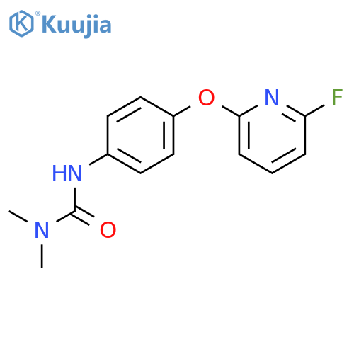 Urea, N'-[4-[(6-fluoro-2-pyridinyl)oxy]phenyl]-N,N-dimethyl- structure