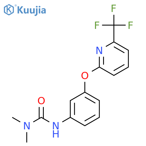 Urea, N,N-dimethyl-N'-[3-[[6-(trifluoromethyl)-2-pyridinyl]oxy]phenyl]- structure