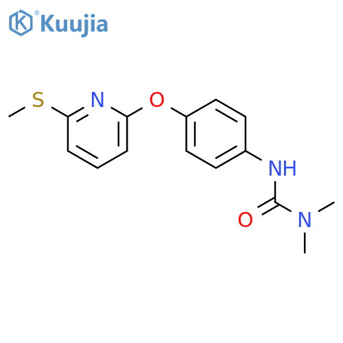 Urea, N,N-dimethyl-N'-[4-[[6-(methylthio)-2-pyridinyl]oxy]phenyl]- structure