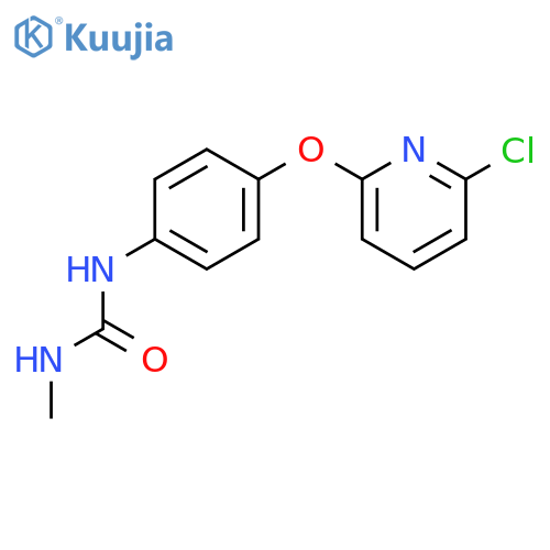 Urea, N-[4-[(6-chloro-2-pyridinyl)oxy]phenyl]-N'-methyl- structure