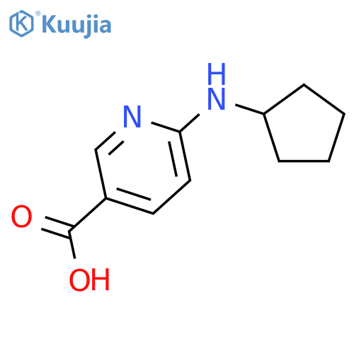 3-Pyridinecarboxylicacid,6-(cyclopentylamino)-(9CI) structure