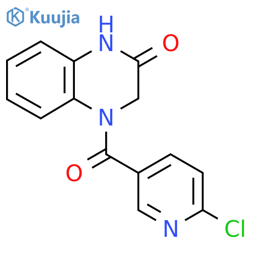 4-(6-Chloropyridine-3-carbonyl)-1,3-dihydroquinoxalin-2-one structure
