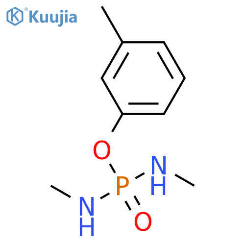 Phosphorodiamidic acid, N,N'-dimethyl-, 3-methylphenyl ester structure