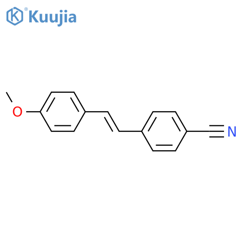 Benzonitrile, 4-[2-(4-methoxyphenyl)ethenyl]-, (E)- structure
