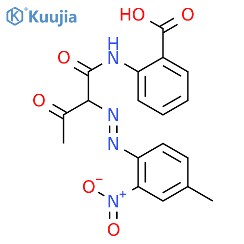 BENZOIC ACID, 2-[[2-[(4-METHYL-2-NITROPHENYL)AZO]-1,3-DIOXOBUTYL]AMINO]- structure
