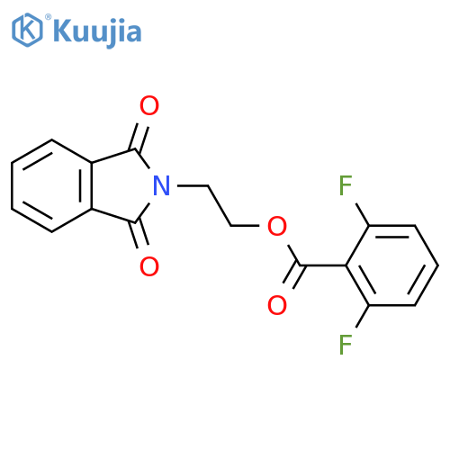 2-(1,3-Dioxoisoindolin-2-yl)ethyl 2,6-difluorobenzoate structure
