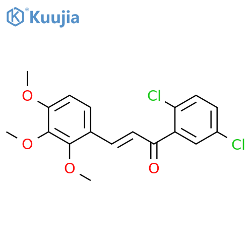 (E)-1-(2,5-dichlorophenyl)-3-(2,3,4-trimethoxyphenyl)prop-2-en-1-one structure