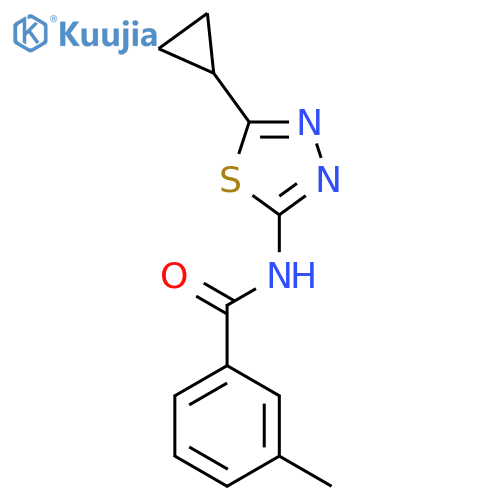 Benzamide, N-(5-cyclopropyl-1,3,4-thiadiazol-2-yl)-3-methyl- (9CI) structure