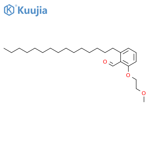 Benzaldehyde, 2-(2-methoxyethoxy)-6-pentadecyl- structure