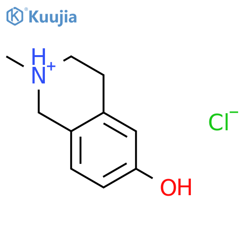 6-hydroxy-2-methyl-1,2,3,4-tetrahydroisoquinolinium chloride structure