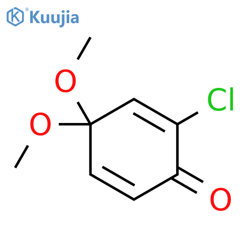 2,5-Cyclohexadien-1-one, 2-chloro-4,4-dimethoxy- structure
