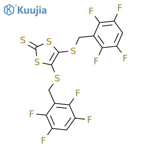 1,3-DITHIOLE-2-THIONE, 4,5-BIS[[(2,3,5,6-TETRAFLUOROPHENYL)METHYL]THIO]- structure