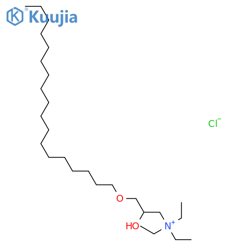 1-PROPANAMINIUM, N,N,N-TRIETHYL-2-HYDROXY-3-(OCTADECYLOXY)-, CHLORIDE structure
