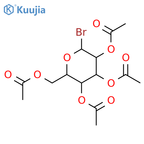 [(2R,3R,4S,5R,6R)-3,4,5-tris(acetyloxy)-6-bromooxan-2-yl]methyl acetate structure