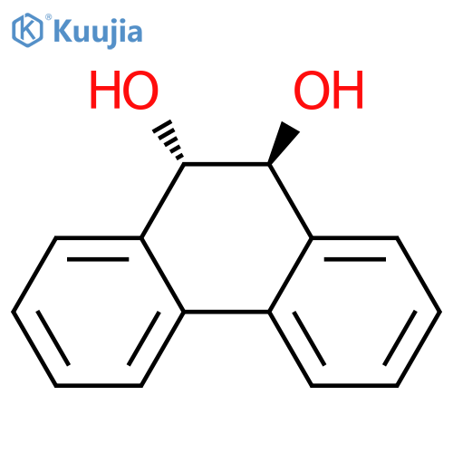trans-9,10-Dihydroxy-9,10-dihydrophenanthrene structure
