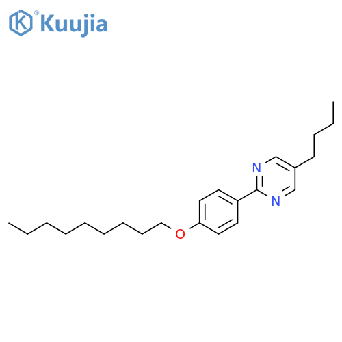 Pyrimidine, 5-butyl-2-[4-(nonyloxy)phenyl]- structure