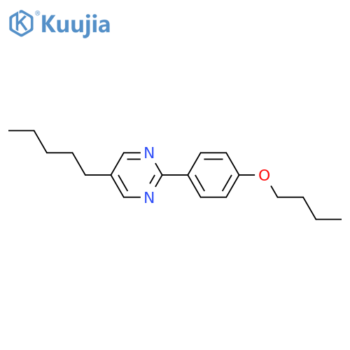 PYRIMIDINE, 2-(4-BUTOXYPHENYL)-5-PENTYL- structure