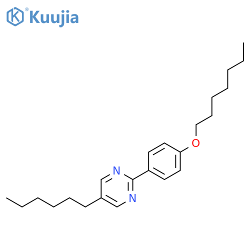 Pyrimidine,2-[4-(heptyloxy)phenyl]-5-hexyl- structure