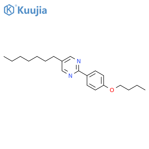 PYRIMIDINE, 2-(4-BUTOXYPHENYL)-5-HEPTYL- structure