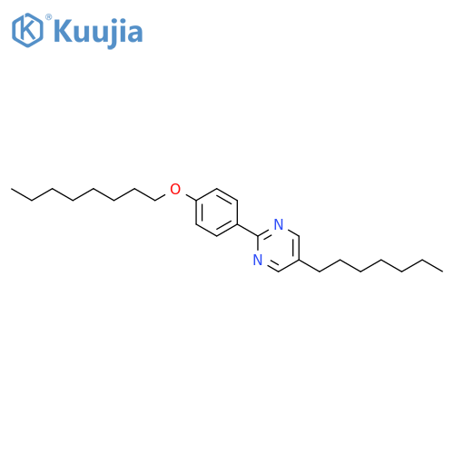 Pyrimidine, 5-heptyl-2-[4-(octyloxy)phenyl]- structure