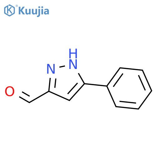 3-phenyl-1H-pyrazole-5-carbaldehyde structure