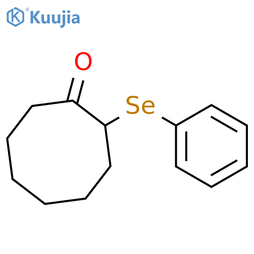 Cyclooctanone, 2-(phenylseleno)- structure