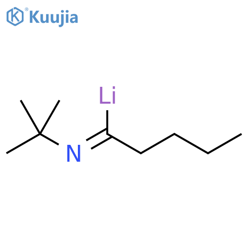 Lithium, [1-[(1,1-dimethylethyl)imino]pentyl]- structure