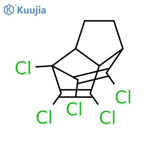1,4-Ethenopentalene, 1,2,3,7,8-pentachloro-1,3a,4,5,6,6a-hexahydro- structure