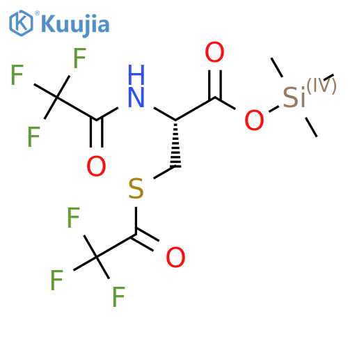L-Cysteine, N,S-bis(trifluoroacetyl)-, trimethylsilyl ester structure