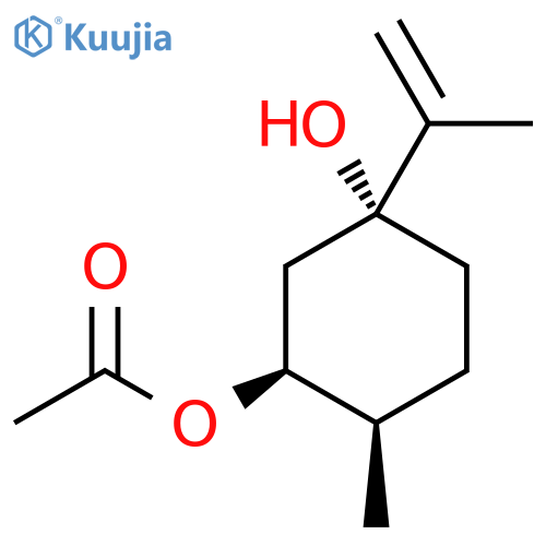 (1R-(1Alpha,3beta,4beta))-1-isopropenyl-4-methyl-1,3-cyclohexanediol 3 -acetate structure