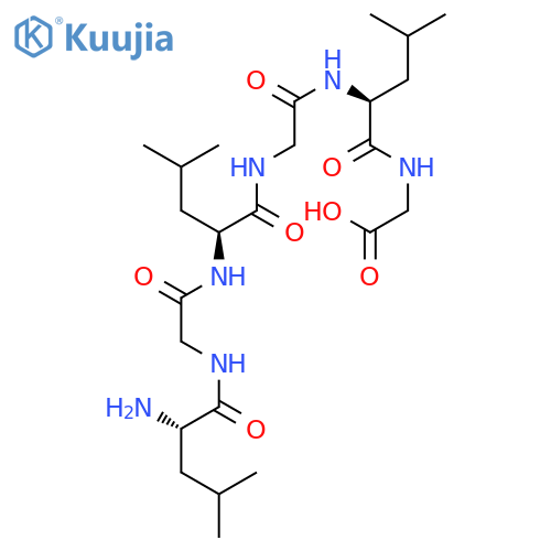 GLYCINE, N-[N-[N-[N-(N-L-LEUCYLGLYCYL)-L-LEUCYL]GLYCYL]-L-LEUCYL]- structure