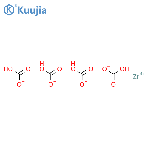 Zirconium basic carbonate structure