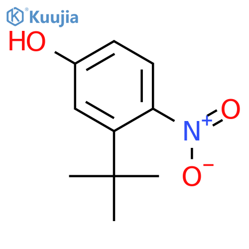 Phenol, 3-(1,1-dimethylethyl)-4-nitro- structure