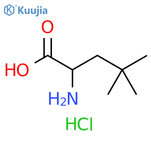 2-amino-4,4-dimethylpentanoic acid hydrochloride structure