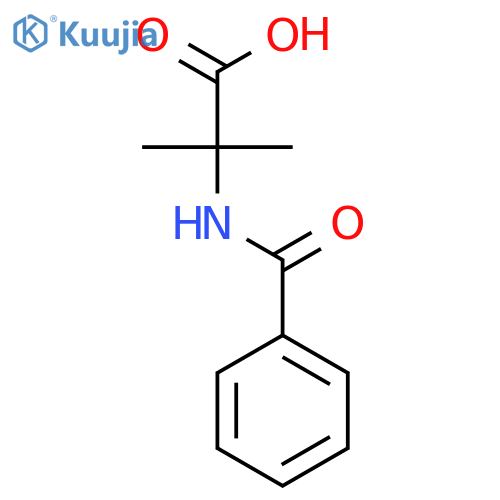 2-methyl-N-(phenylcarbonyl)alanine structure