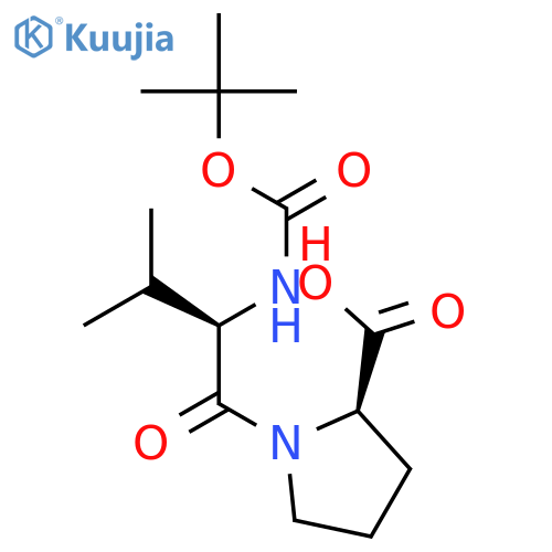 D-PROLINE, N-[(1,1-DIMETHYLETHOXY)CARBONYL]-D-VALYL- structure