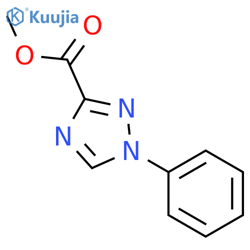 1-Phenyl-1H-1,2,4triazole-3-carboxylic acid methylester structure
