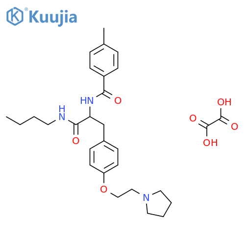 N-butyl-Nalpha-(4-methylbenzoyl)-O-[2-(pyrrolidin-1-yl)ethyl]tyrosinamide ethanedioate (1:1) structure