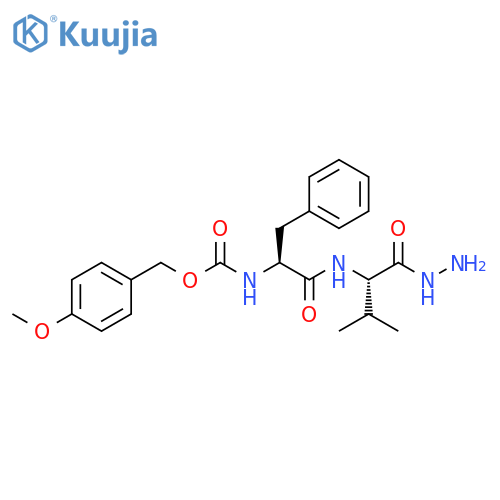L-Valine, N-[N-[[(4-methoxyphenyl)methoxy]carbonyl]-L-phenylalanyl]-,hydrazide structure
