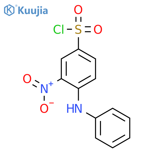Benzenesulfonyl chloride, 3-nitro-4-(phenylamino)- structure