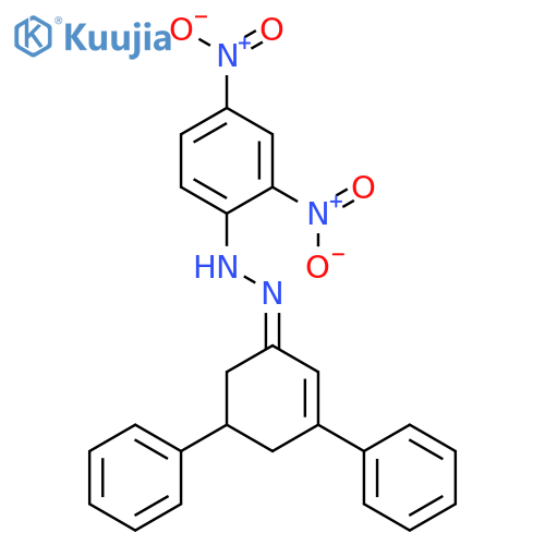 2-CYCLOHEXEN-1-ONE, 3,5-DIPHENYL-, (2,4-DINITROPHENYL)HYDRAZONE structure
