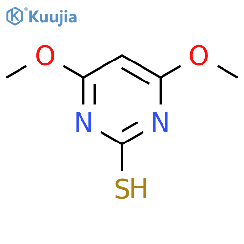 4,6-Dimethoxy-2-mercaptopyrimidine structure