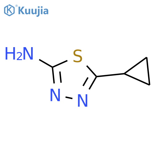 2-Amino-5-cyclopropyl-1,3,4-thiadiazole structure